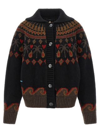 Alanui Multicolor Virgin Wool Cardigan