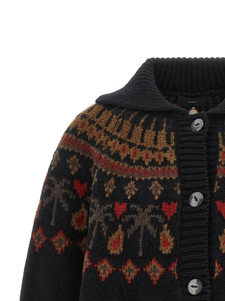 Alanui Multicolor Virgin Wool Cardigan