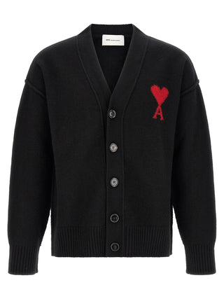 Ami Paris Ami de Coeur Felted Cardigan