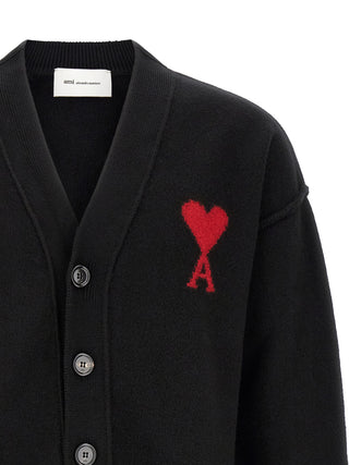 Ami Paris Ami de Coeur Felted Cardigan