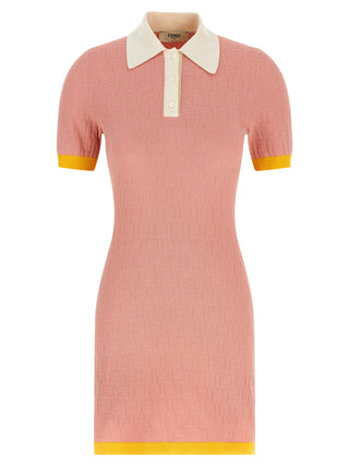 Fendi Multicolor Cotton Short Dress