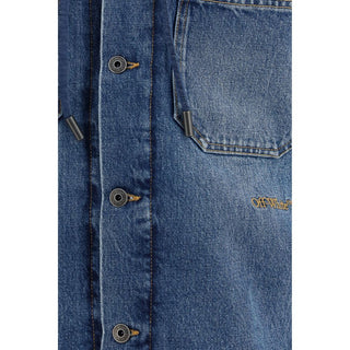 Off-White Blue Cotton Denim Jacket