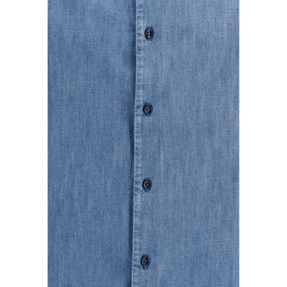 Brunello Cucinelli Blue Denim Shirt