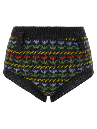 Marni Gray Virgin Wool Bermuda Shorts