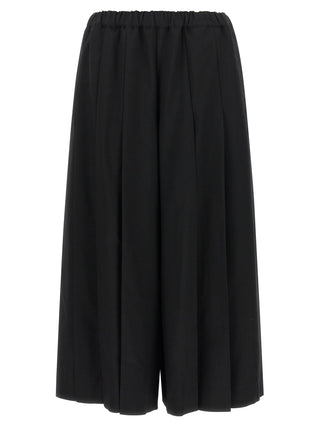 Comme Des Garçons Black Wool Casual Pants