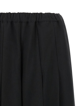 Comme Des Garçons Black Wool Casual Pants