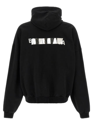 Balenciaga Black Cotton Sweatshirt