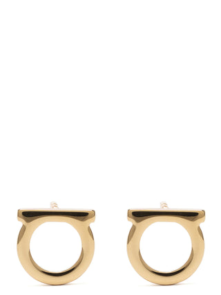Ferragamo Gold Brass Earrings