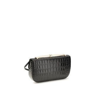 Tom Ford Black Calf Leather Bos Taurus Shoulder Bag