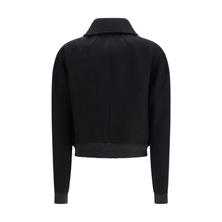Ami Paris Double-Breasted Wool Bomber Jacket