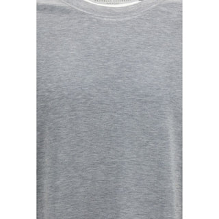 Brunello Cucinelli Gray Cotton T-Shirt
