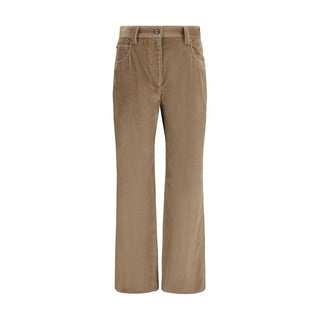 Brunello Cucinelli Brown Cotton Casual Pants