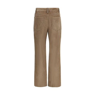 Brunello Cucinelli Brown Cotton Casual Pants