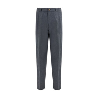 Brunello Cucinelli Gray Wool Oves Aries Dress Pants