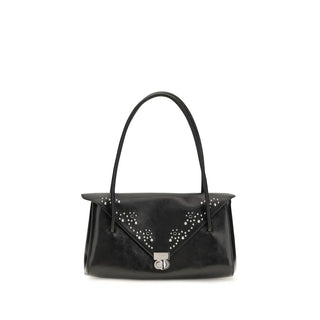 Marni Black Calf Leather Bos Taurus Shoulder Bag