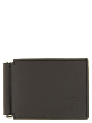 Brunello Cucinelli Brown Calfskin Money Clip