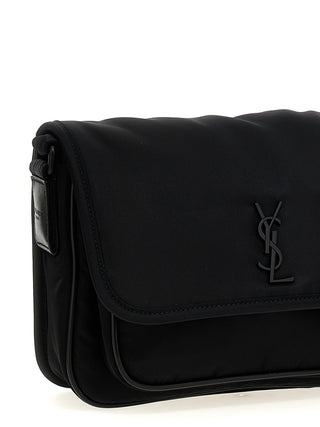 Saint Laurent Black Polyamide Crossbody Bag
