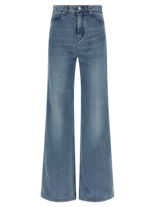 Ami Paris Stonewashed Flared Jeans