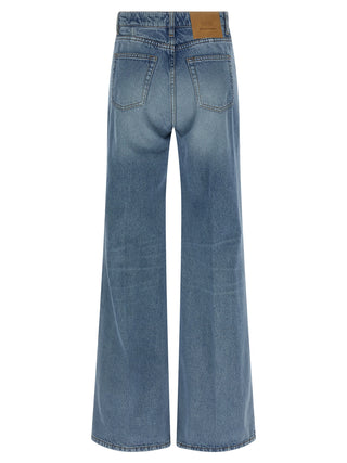 Ami Paris Stonewashed Flared Jeans