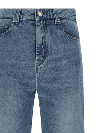 Ami Paris Stonewashed Flared Jeans