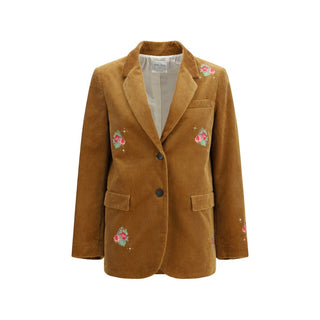 Forte_Forte Brown Cotton Full-Length Jacket