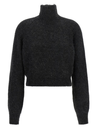 Max Mara Adorno Mohair Wool Cropped Sweater