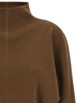 Max Mara Giglio Virgin Wool and Cashmere Cropped Sweater