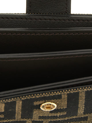 Fendi Brown Polyester Cardholder