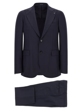 Tagliatore Blue Virgin Wool Two-Piece Suit