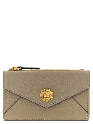 Chloé Beige Goatskin Cardholder