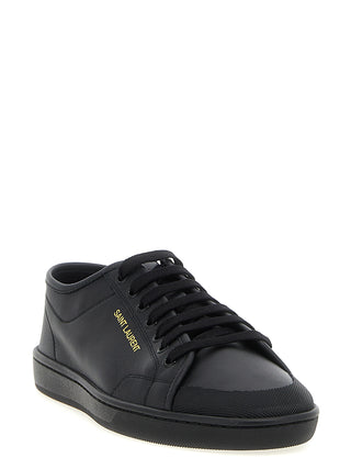 Saint Laurent Black Calfskin Low Top Sneakers