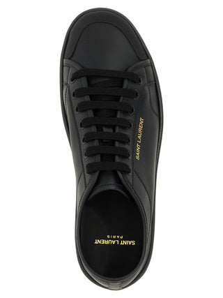 Saint Laurent Black Calfskin Low Top Sneakers