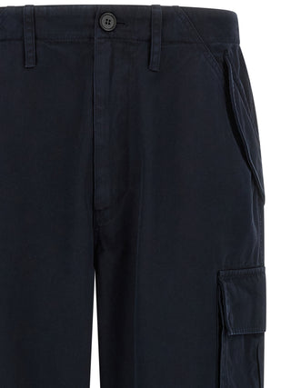 Burberry Blue Cotton Cargo Pants