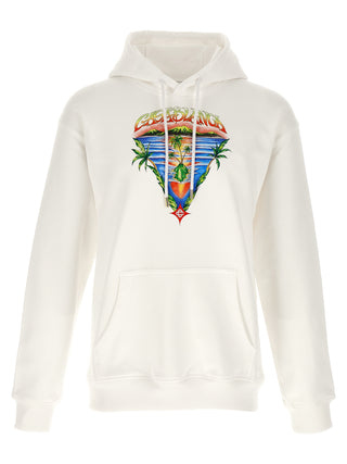 Casablanca White Organic Cotton Sweatshirt