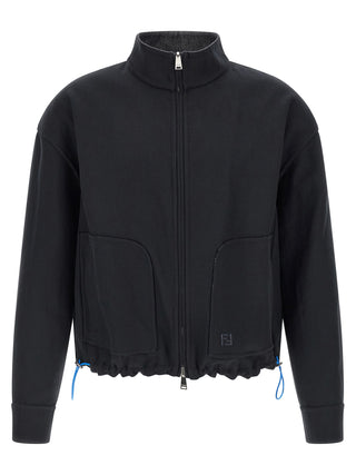 Fendi Blue Linen Denim Jacket