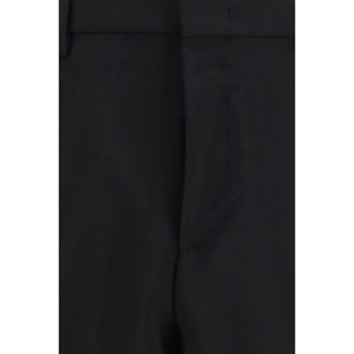 Fendi Black Mohair Dress Pants