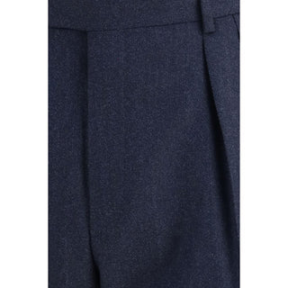 Brioni Blue Wool Oves Aries Casual Pants