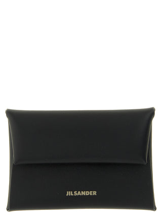 Jil Sander Folded Calfskin Coin Wallet