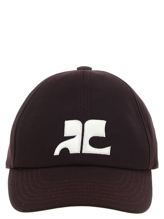 Courrèges AC Logo Cotton Baseball Cap