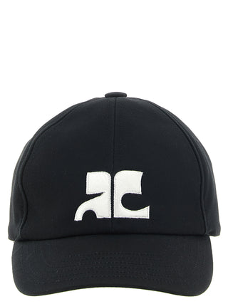 Courrèges AC Logo Cotton Baseball Cap