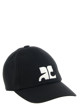 Courrèges AC Logo Cotton Baseball Cap