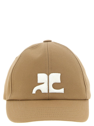 Courrèges AC Logo Cotton Baseball Cap