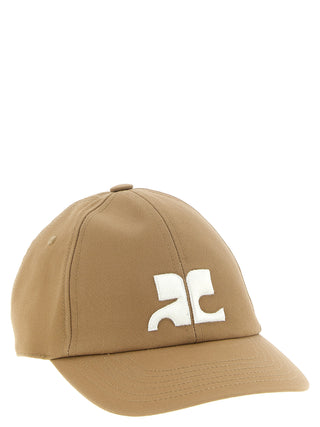 Courrèges AC Logo Cotton Baseball Cap