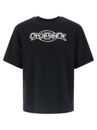Casablanca Black Organic Cotton T-Shirt