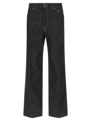 Lemaire Black Cotton Jeans Denim