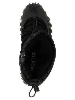 Moncler Black Polyamide Lace-Up Boots