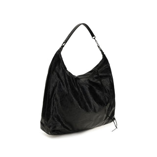 Balenciaga Black Lamb Ovis Aries Shoulder Bag