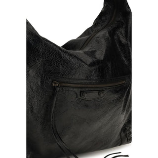 Balenciaga Black Lamb Ovis Aries Shoulder Bag
