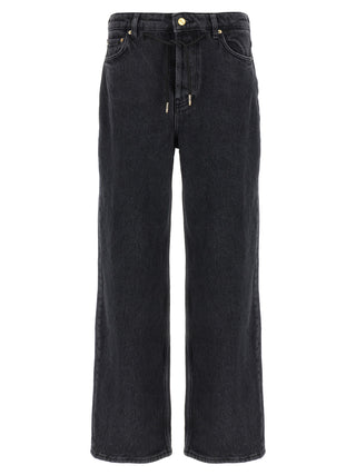Ganni Black Cotton Jeans Denim