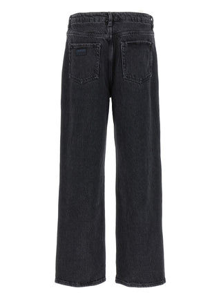 Ganni Black Cotton Jeans Denim